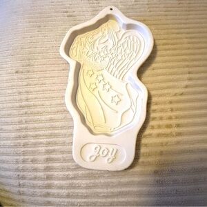 Longaberger Pottery Angel “Joy” Cookie Mold, 1996. Never used.